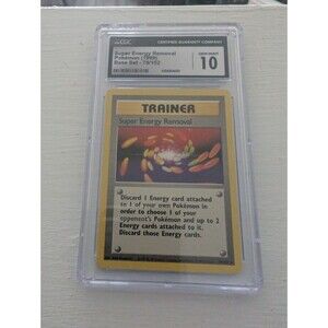 POKEMON TRAINER Super Energy Removal 079/102 Base Set Regular CGC 10 Gem Mint